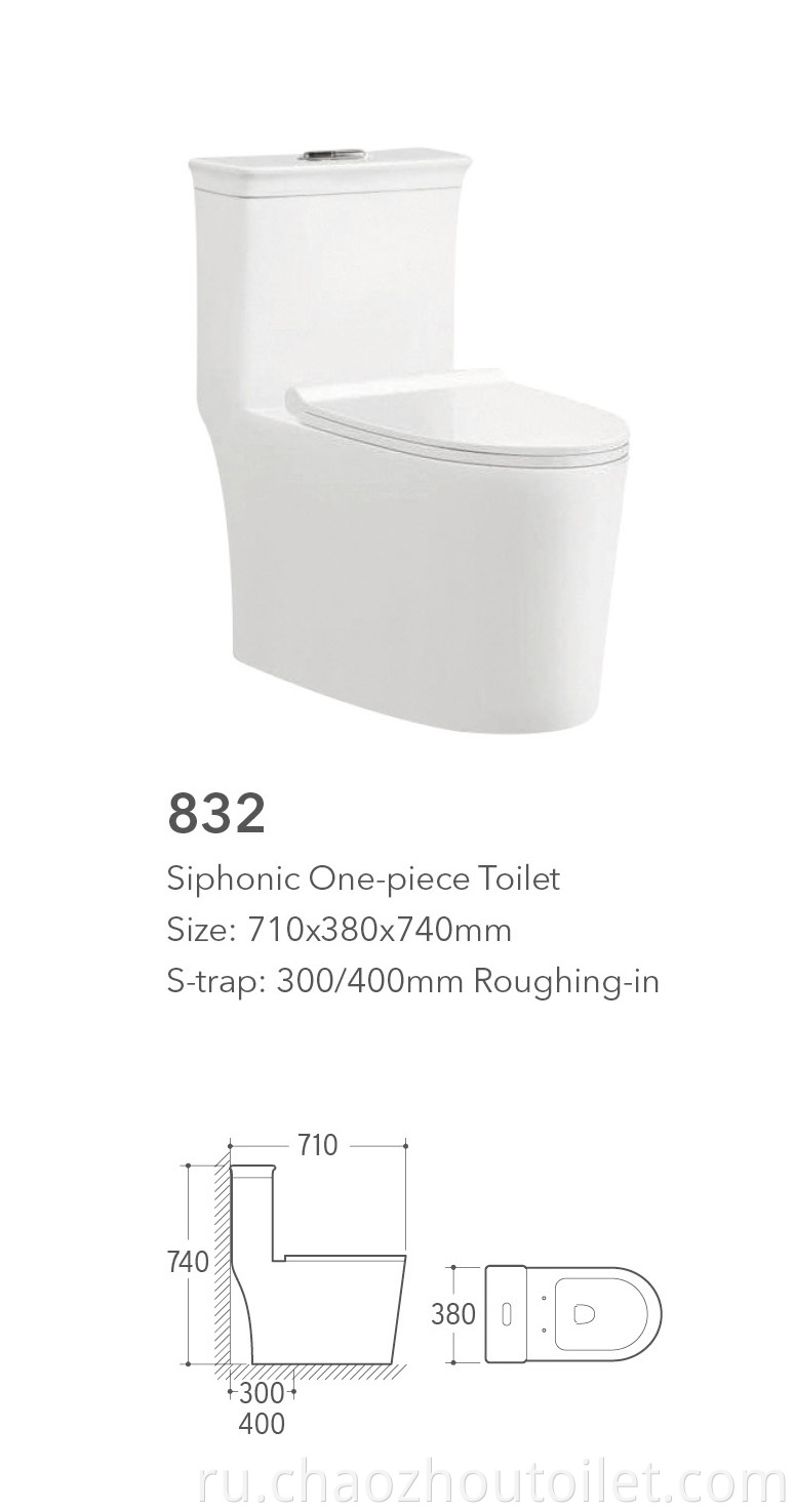 832 One Piece Toilet